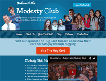 Tablet Screenshot of modestyclub.com
